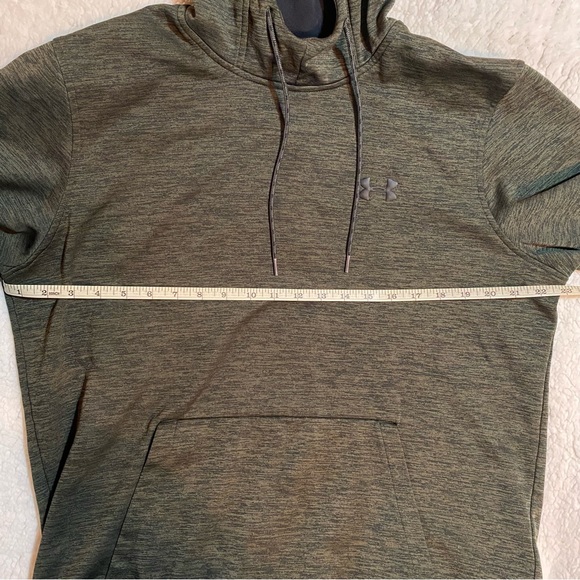 Under Armour Hoodie Mens Large Dark green excellent condition - Picture 8 of 9